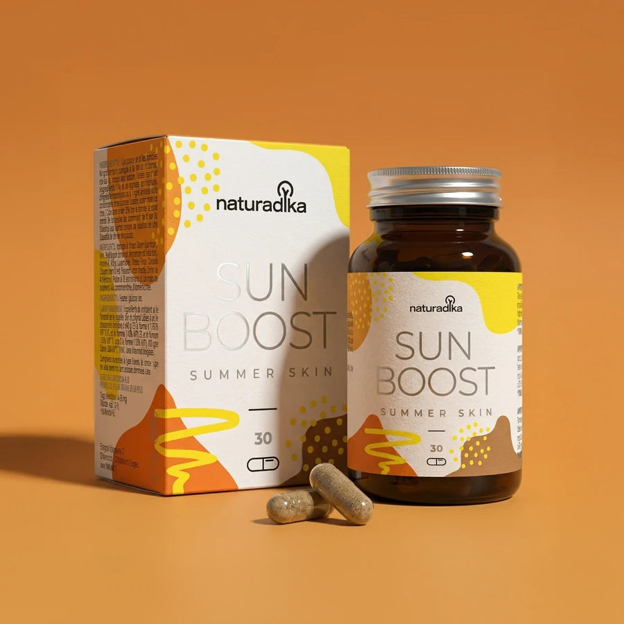 Complexe solaire 6 antioxydants — caroténoïdes naturels Dunaliella, lycopène de tomate, vitamines C et E, sélénium et cuivre
